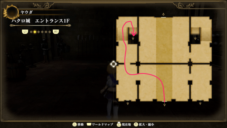 Hakuro castle first floor