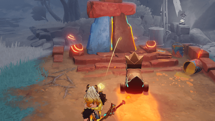 Genshin - Throw Hued Monetoo onto Painted Stones