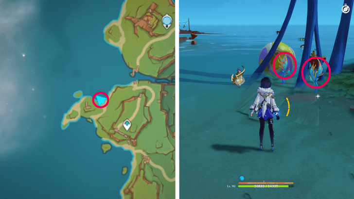 Genshin - Sprayfeather Gill 74-75