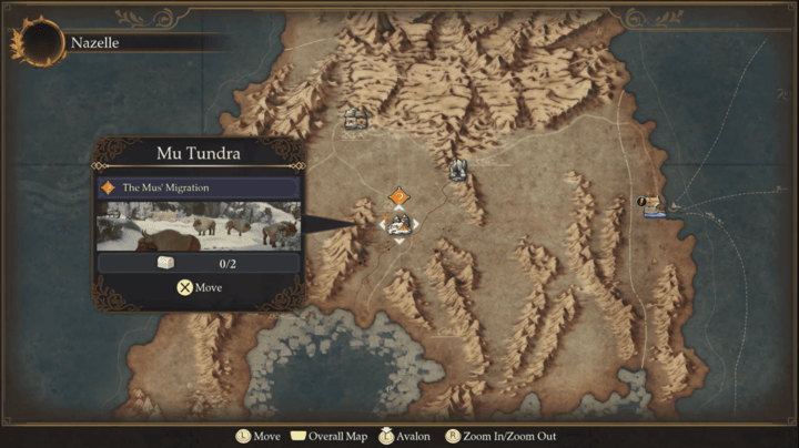 Romancing Saga 2 - Mu Tundra Map