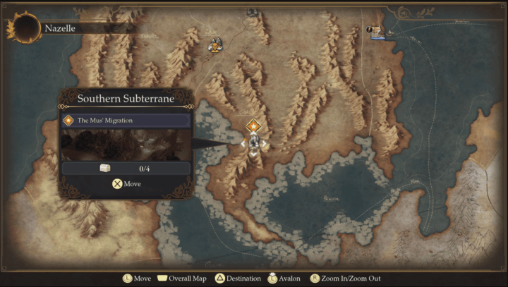 Romancing Saga 2 - Southern Subterrane Map