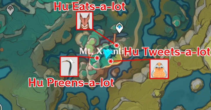 Genshin - Claw Convoy Part 2 Map Animal Locations