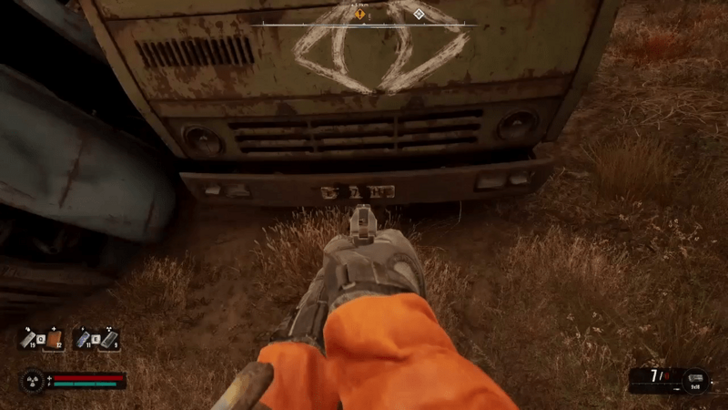 Truck with Eye Plate Number Preview