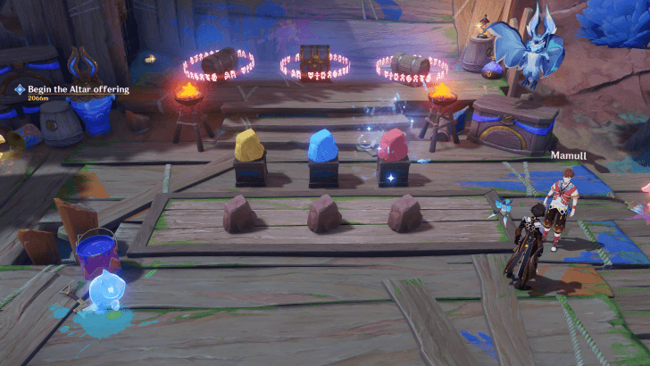 Genshin Impact - First Mamull Painted Stones Challenge