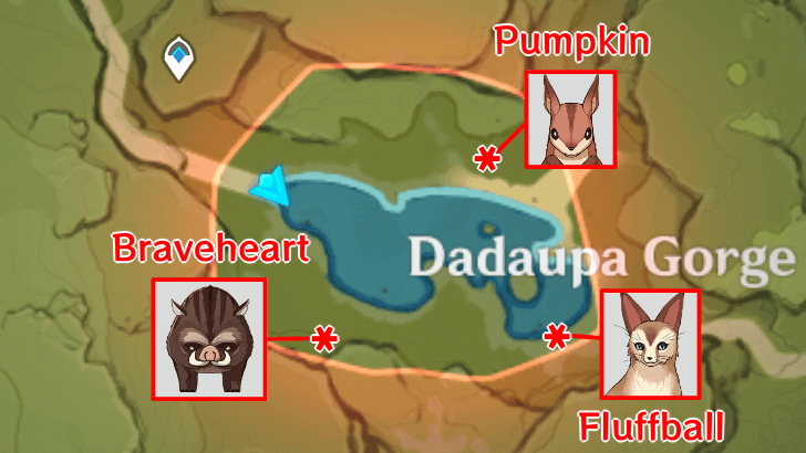 Genshin - Claw Convoy Part 3 Map Animal Locations