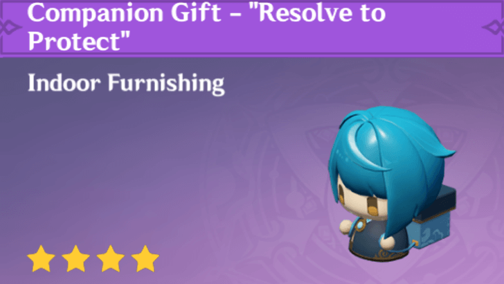 Genshin Impact - How to Get Companion Gift - "Resolve to Protect" Furnishing