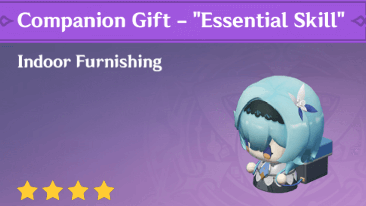 Genshin Impact - How to Get Companion Gift - "Essential Skill" Furnishing