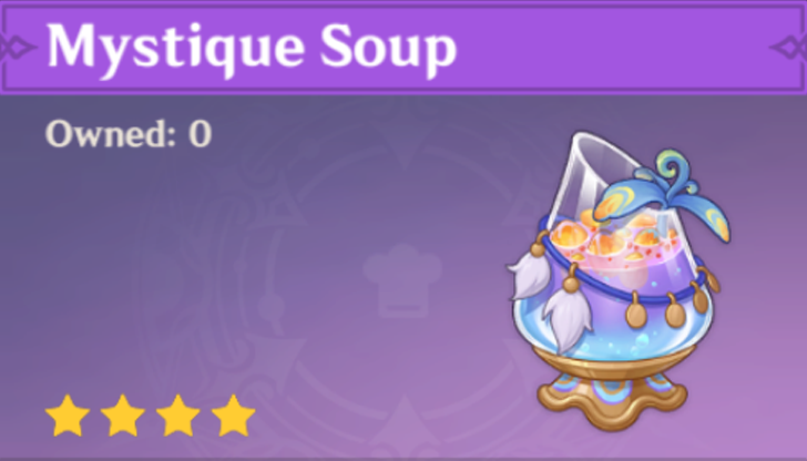 Genshin Impact - How to Get Mystique Soup and Effects