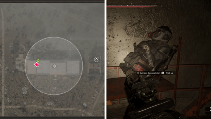 Cuirass Exoskeleton Location