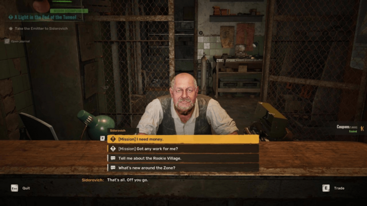 Take the Emitter to Sidorovich