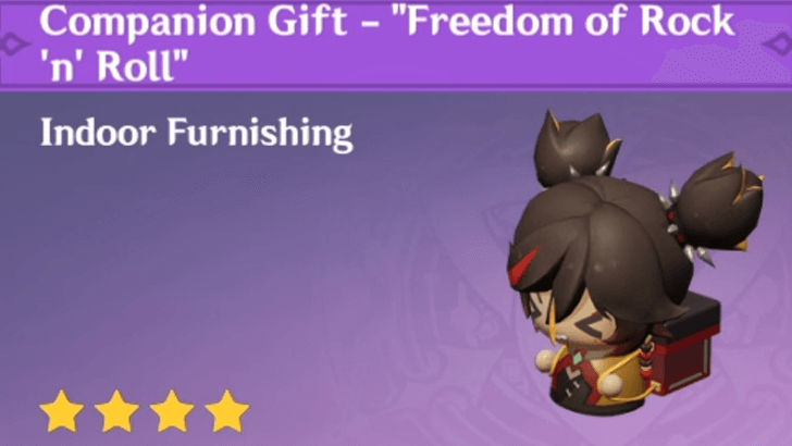 Genshin Impact - How to Get Companion Gift - "Freedom of Rock 