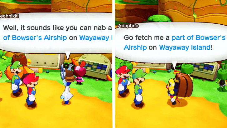 Technikki or Adaphne Engine Walkthrough Asking for a Part of Bowser