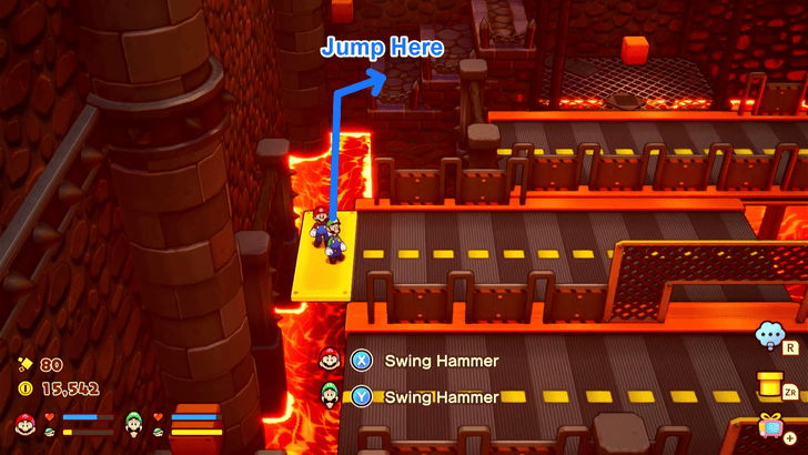 Technikki or Adaphne Engine Ride the Moving Platform With Luigi