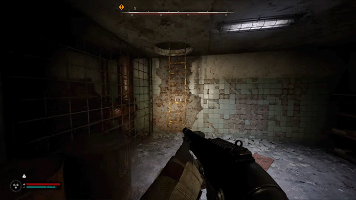 Go Up the Ladder in the Bathroom