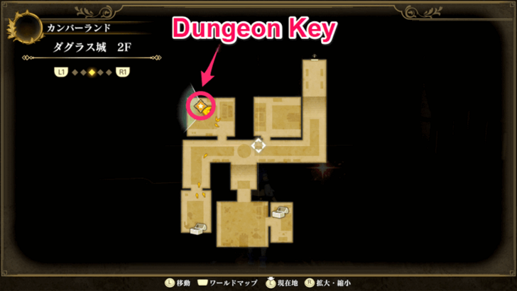 Romancing Saga 2 Dungeon Key Location