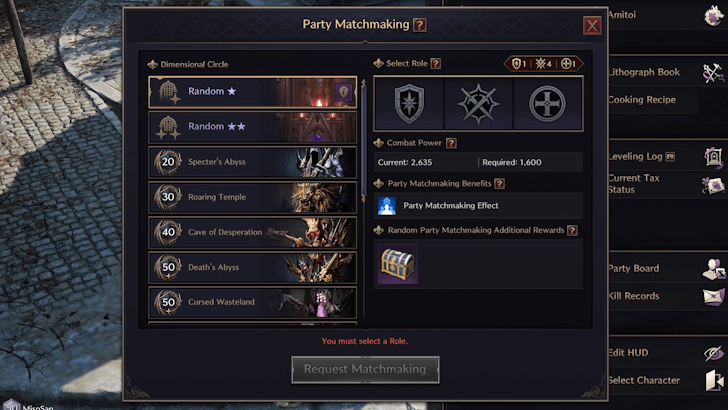 Party Matchmaking