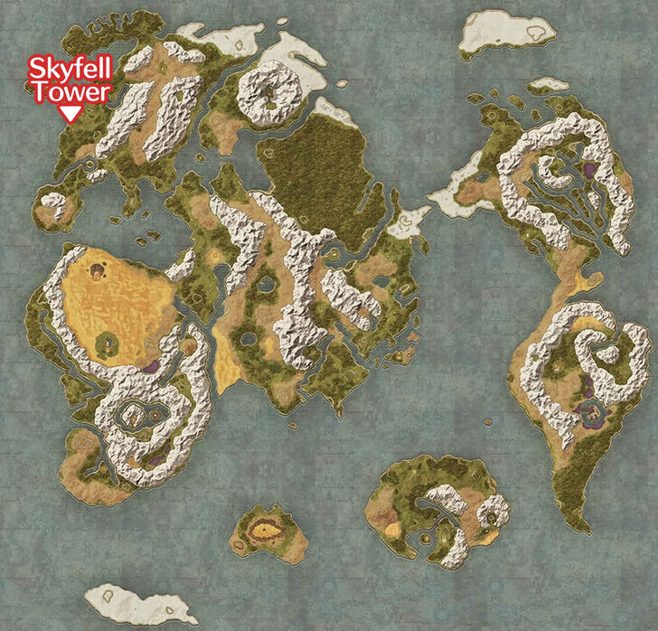 Dragon Quest 3HD2DR - Skyfell Tower Location
