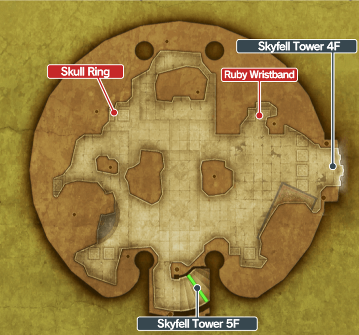 Dragon Quest 3HD2DR - Skyfell Tower 6F Map