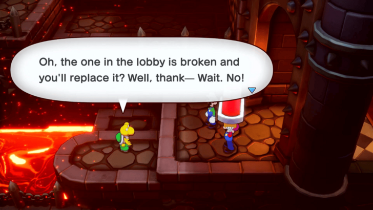 Being Stopped by a Koopa Troopa While Getting a Replacement Burner Plug