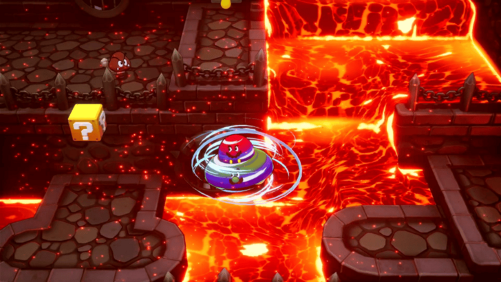 Use UFO Spin to Get Across the Lava