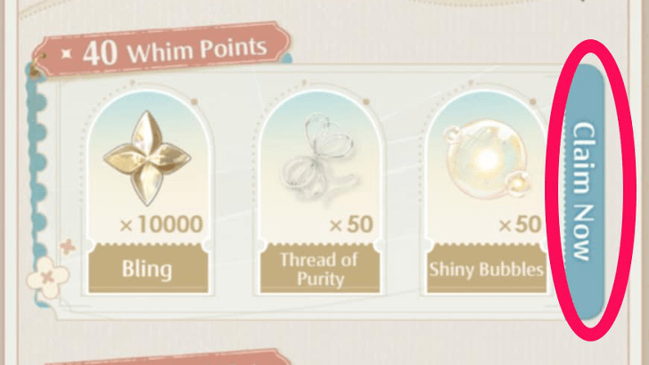Claim Rewards Infinity Nikki
