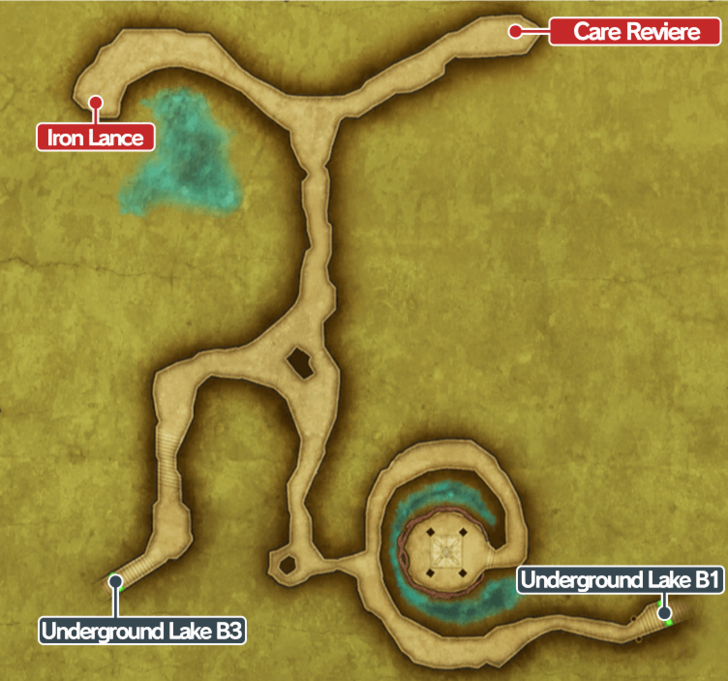 Dragon Quest 3HD2DR - Underground Lake B2A Map