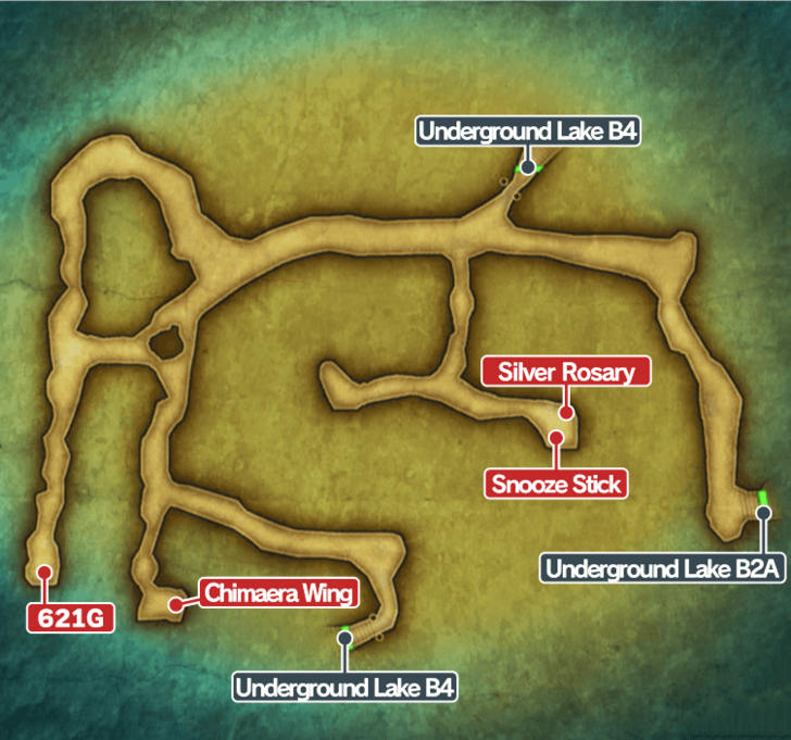 Dragon Quest 3HD2DR - Underground Lake B3 Map