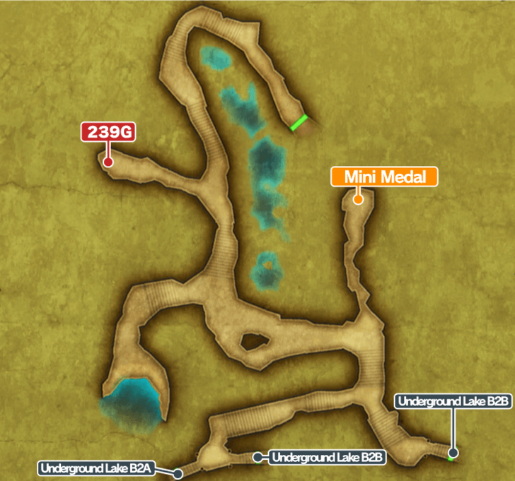 Dragon Quest 3HD2DR - Underground Lake B1 Map