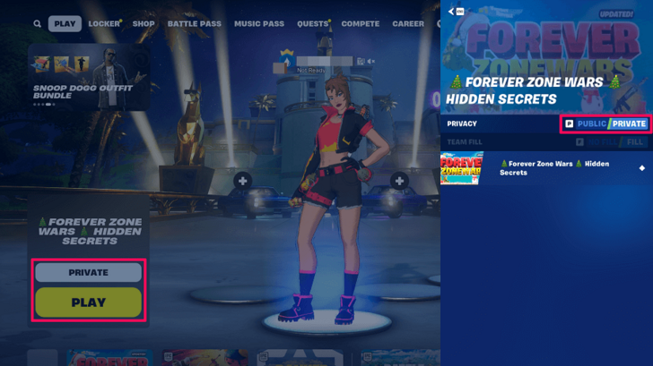 Custom Map Private Setting and Play