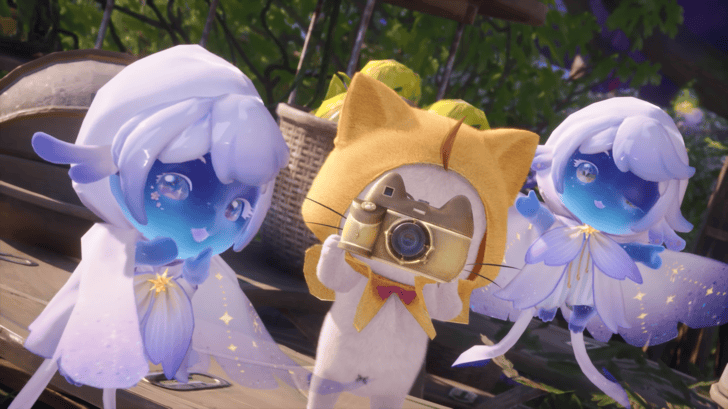 Infinity Nikki Momo Taking a Picture