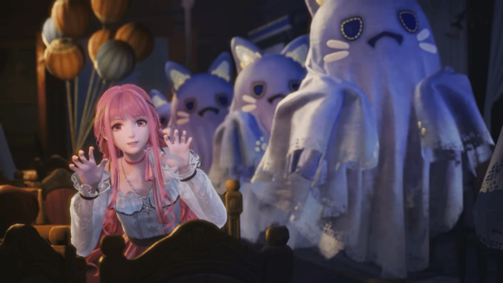 Nikki with Ghost Cats