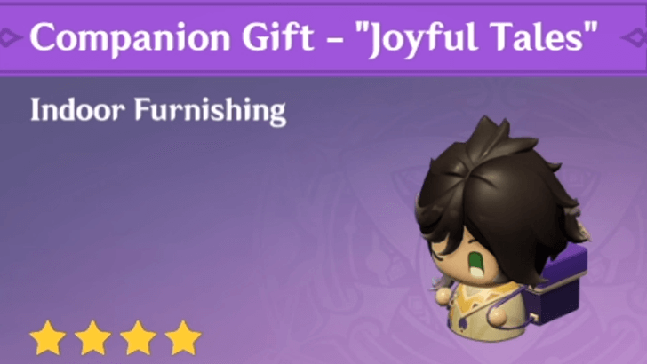 Genshin Impact - How to Get Companion Gift - "Joyful Tales" Furnishing