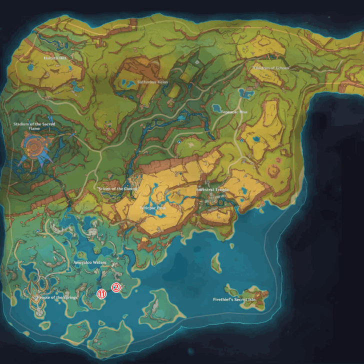 Genshin - Flowfire Bird Natlan Locations