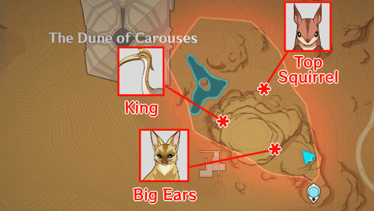 Genshin Impact - Claw Convoy Day 6 Animal Locations