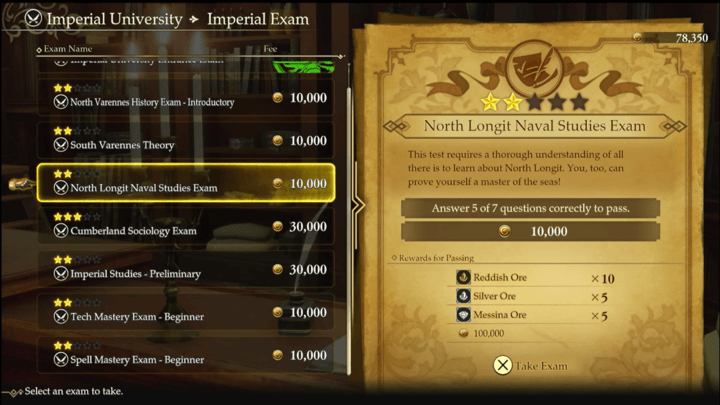 Romancing Saga 2 - Comroon Island - Exams