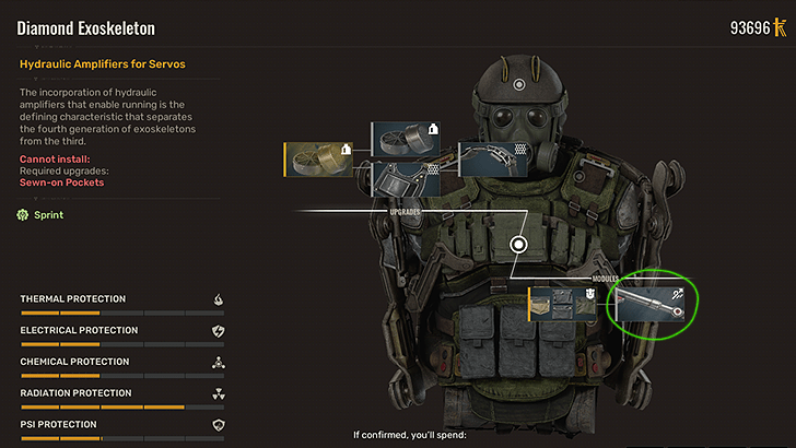 Upgrading an Exoskeleton with Sprint