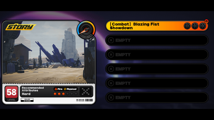 Appears as Blazing Fist Showdown on the HDD