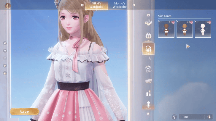 Infinity Nikki Customizable Skin Tone