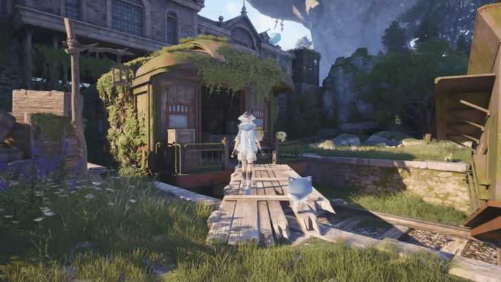 Nikki Walking on Wooden Bridge