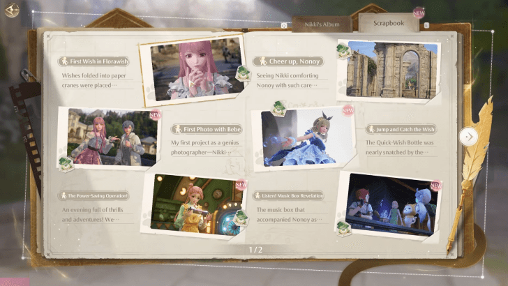 Scrapbook Infinity Nikki