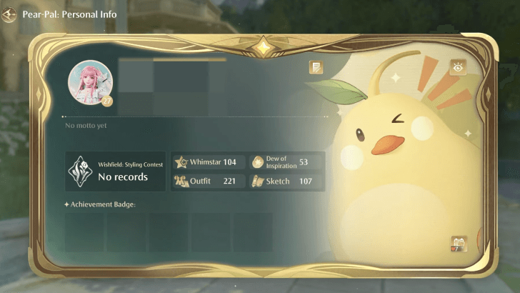 Profile Infinity Nikki