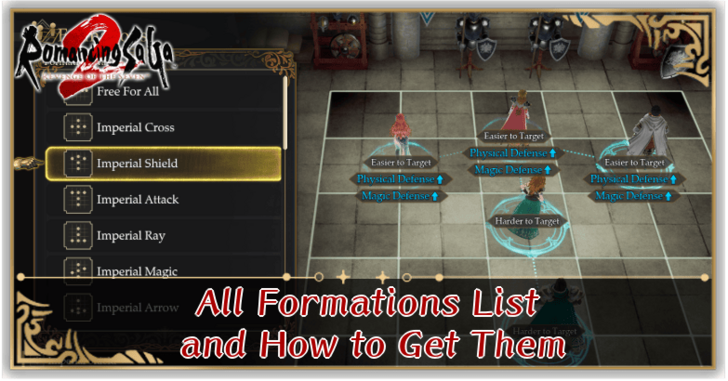 Romancing Saga 2 - All Formations List and How to Get Them