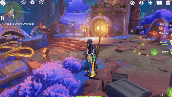 Genshin Impact Night-Wind Letter Walkthrough - Head to where Ororon is