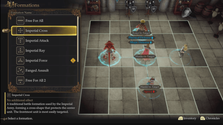 Romancing Saga 2 - Formations - Imperial Cross