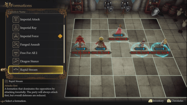 Romancing Saga 2 - Formations - Rapid Stream