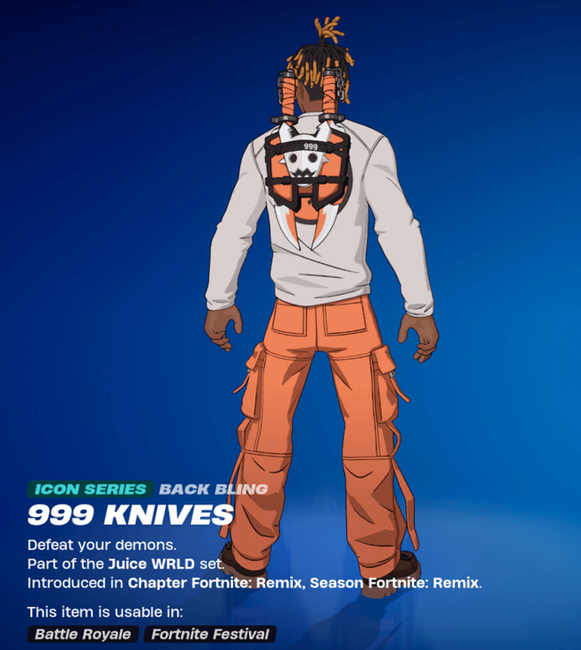 999 Knives Back Bling