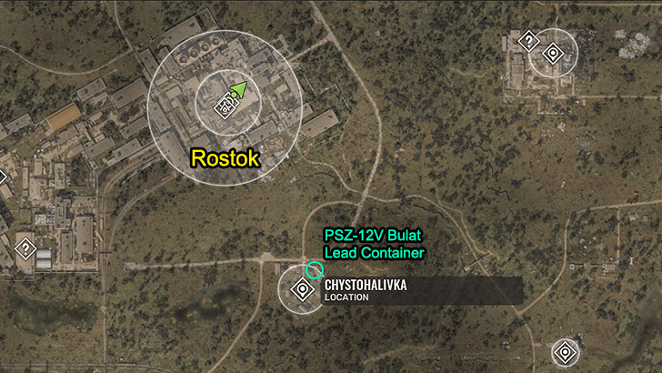 PSZ-12V Bulat Lead Container Map