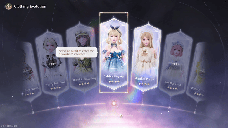 Infinity Nikki - Clothing Evolution Guide Selection