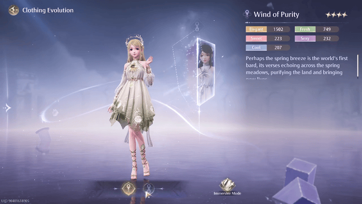 Infinity Nikki - Clothing Evolution Recolor