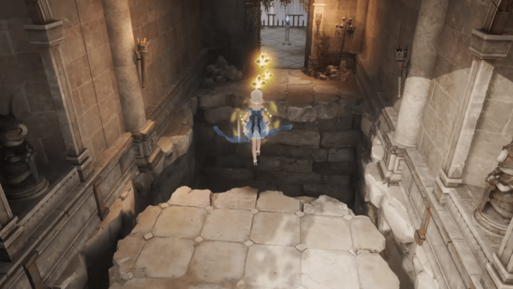 Nikki Jumping and Exploring Ruins